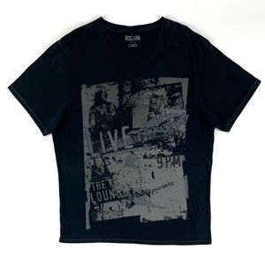 Kenneth Cole Reaction Retro Band Poster Graphic Tee